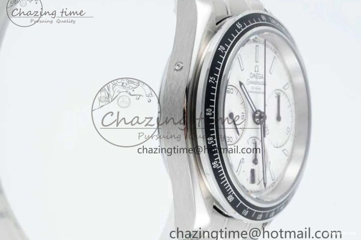 0512 Speedmaster Racing Master SS HKF Best Edition White Dial on SS Bracelet A Premium 7809